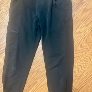 Figs Women Cuffed Black Scrub Pants Size XS Petite EUC